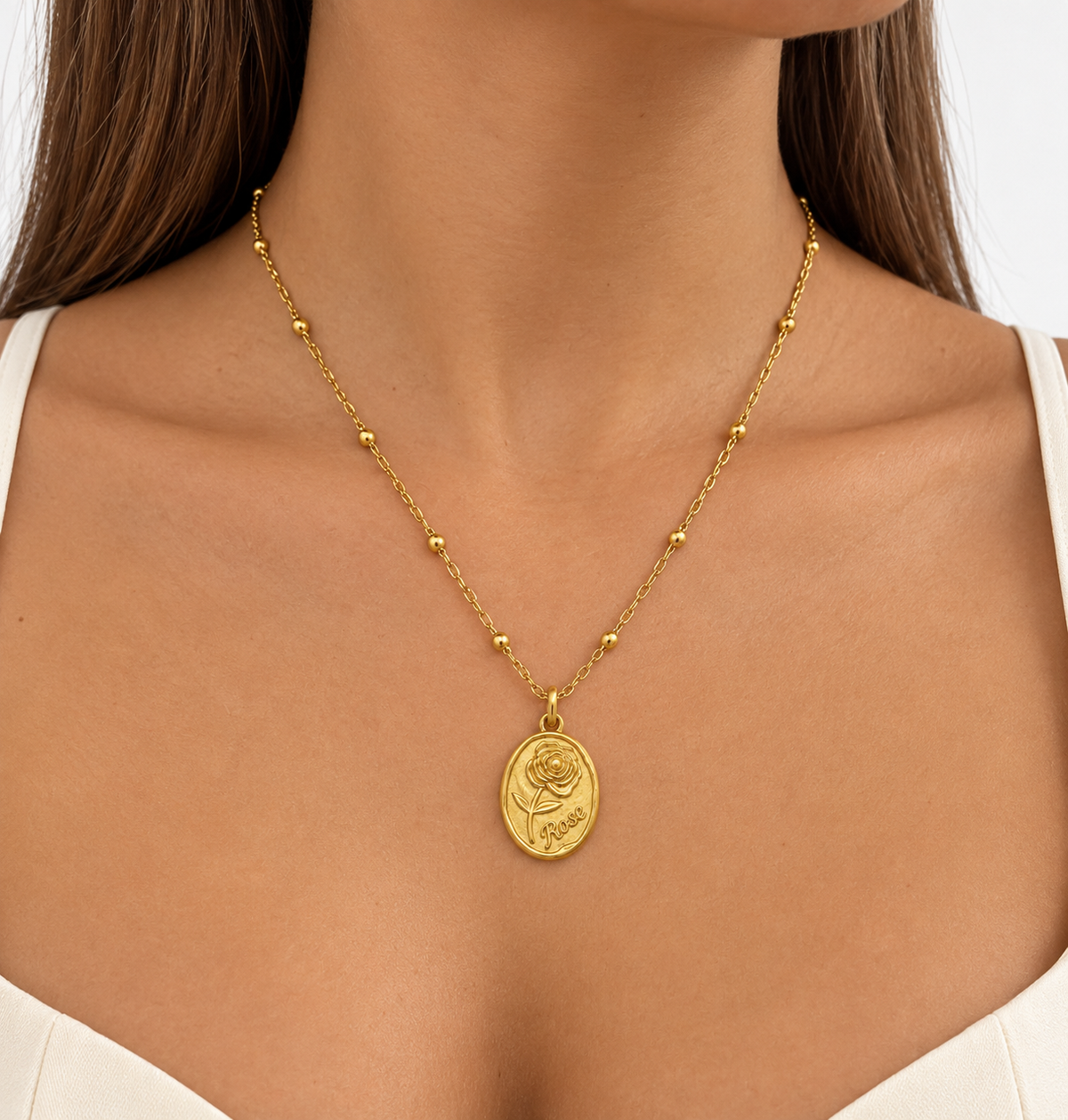 Collar Rose Retrato