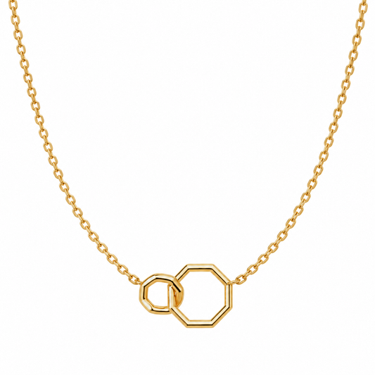 Collar aros entrelazados - xuping