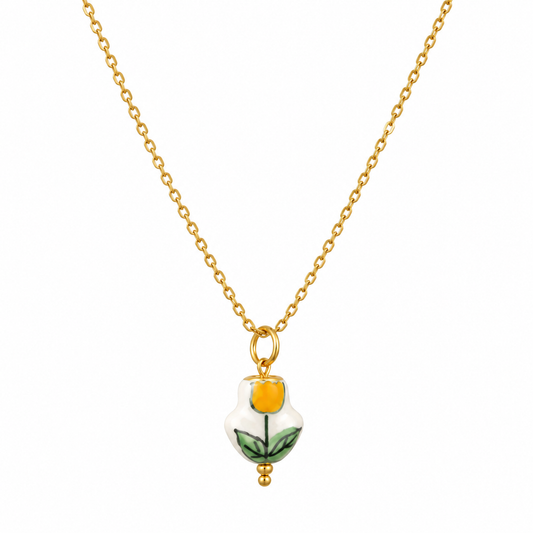 Collar Tulipán amarillo