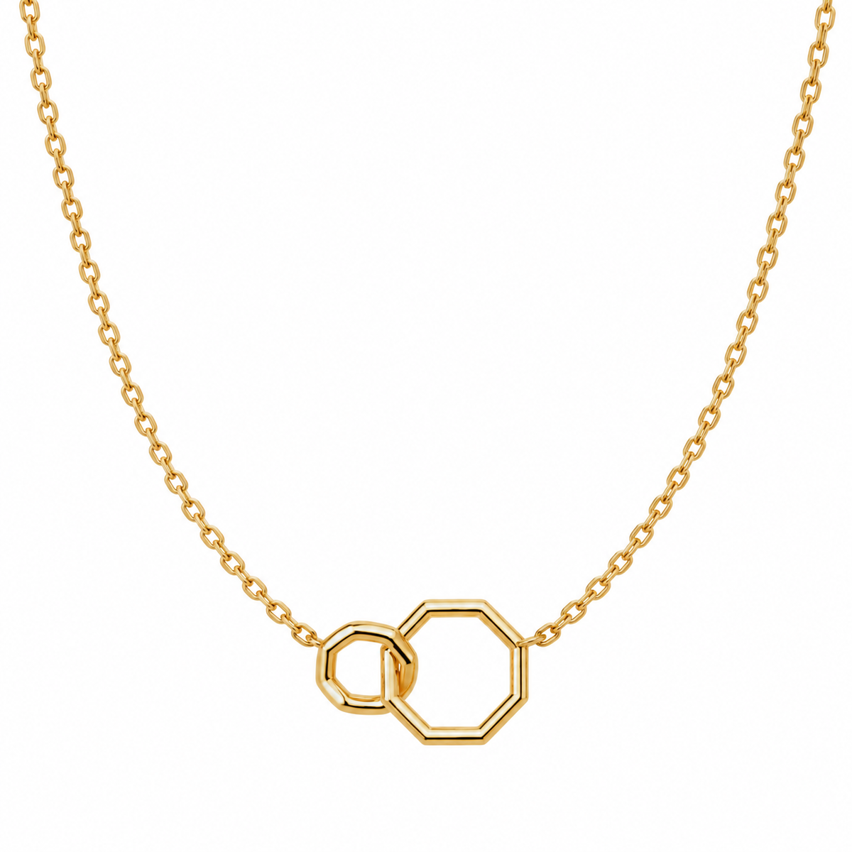Collar aros entrelazados - xuping