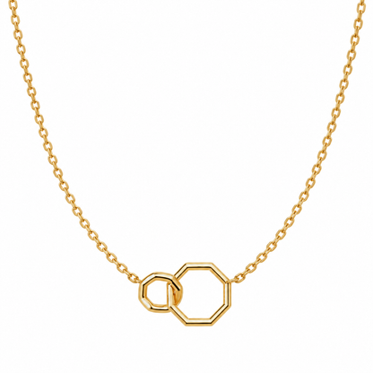 Collar aros entrelazados - xuping